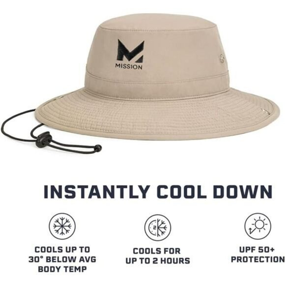 Cooling Bucket Hat UPF 50 Sun Protection Hiking Golf Beach Fishing Outdoor - Picture 2 of 6